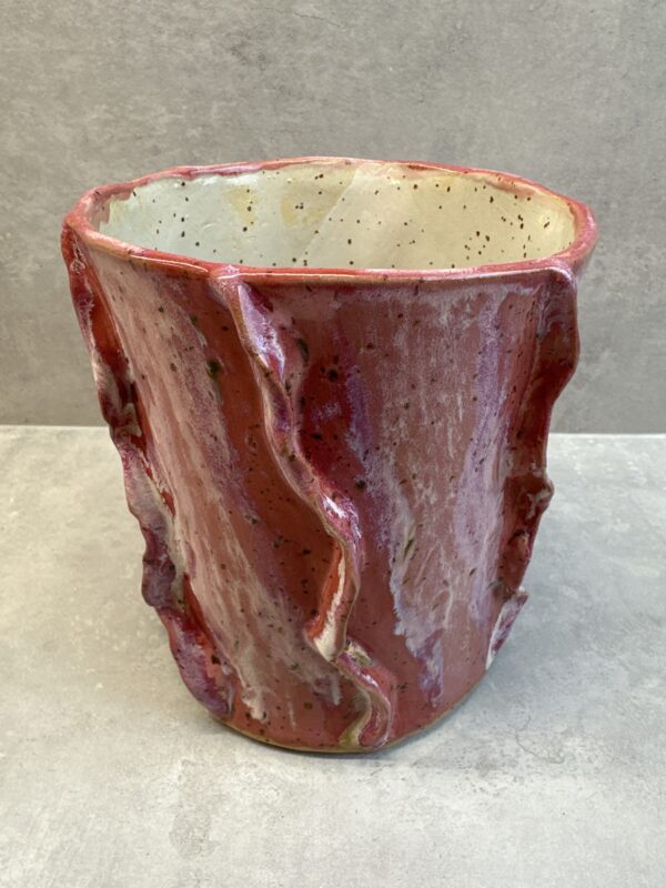 Lyserød vase