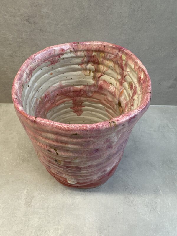 Lyserød vase høj - Image 2